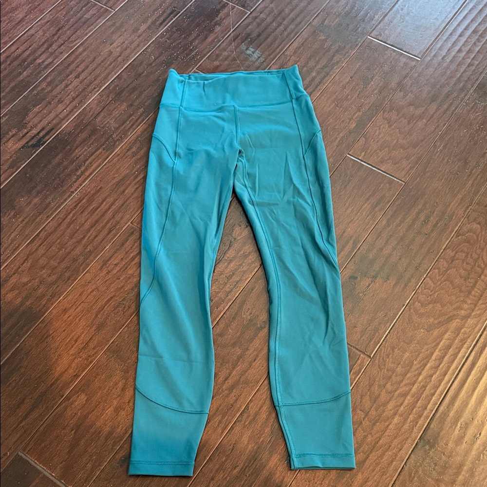Lulu Lemon Vibrant Teal Blue Leggings